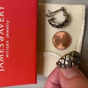 James Avery Basket weave earrings